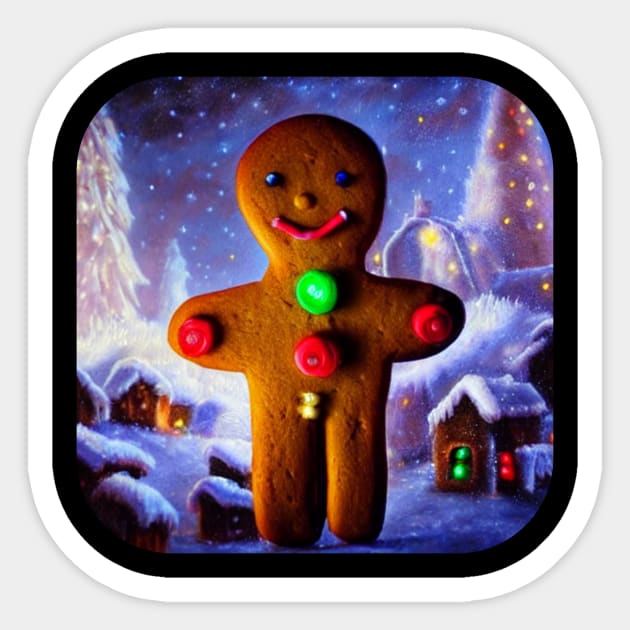 Gingerbread man Sticker by KK-Royal